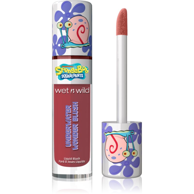 Wet n Wild SpongeBob SquarePants Underwater Wonder Blush tekutá tvářenka odstín Snailed It 6.5 ml