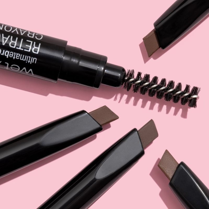 Wet n Wild Ultimate Brow dual-ended eyebrow pencil with brush shade Ash Brown 0.2 g