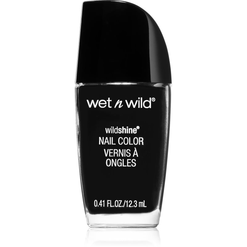 Wet n Wild Wild Shine high coverage nail polish shade Black Creme 12.3 ml
