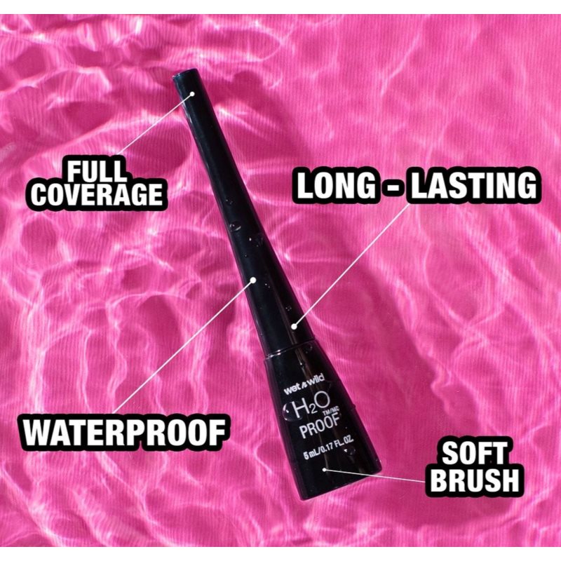 Wet n Wild H2O Proof wasserfester Eyeliner Farbton Black 5 ml