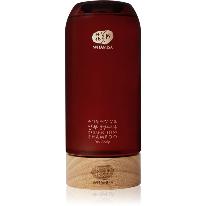 WHAMISA Organic Seeds Shampoo natūralus žolelių šampūnas normaliai ir sausai galvos odai 510 ml