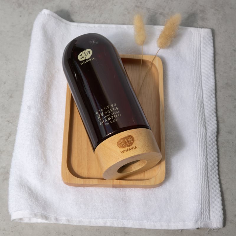 WHAMISA Organic Seeds Shampoo натуральний трав'яний шампунь для нормальної та сухої шкіри голови 510 мл