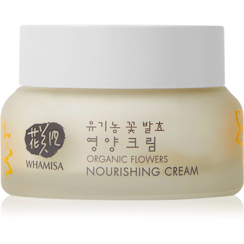 WHAMISA Organic Flowers Nourishing Cream поживний крем для шкіри обличчя 51 мл