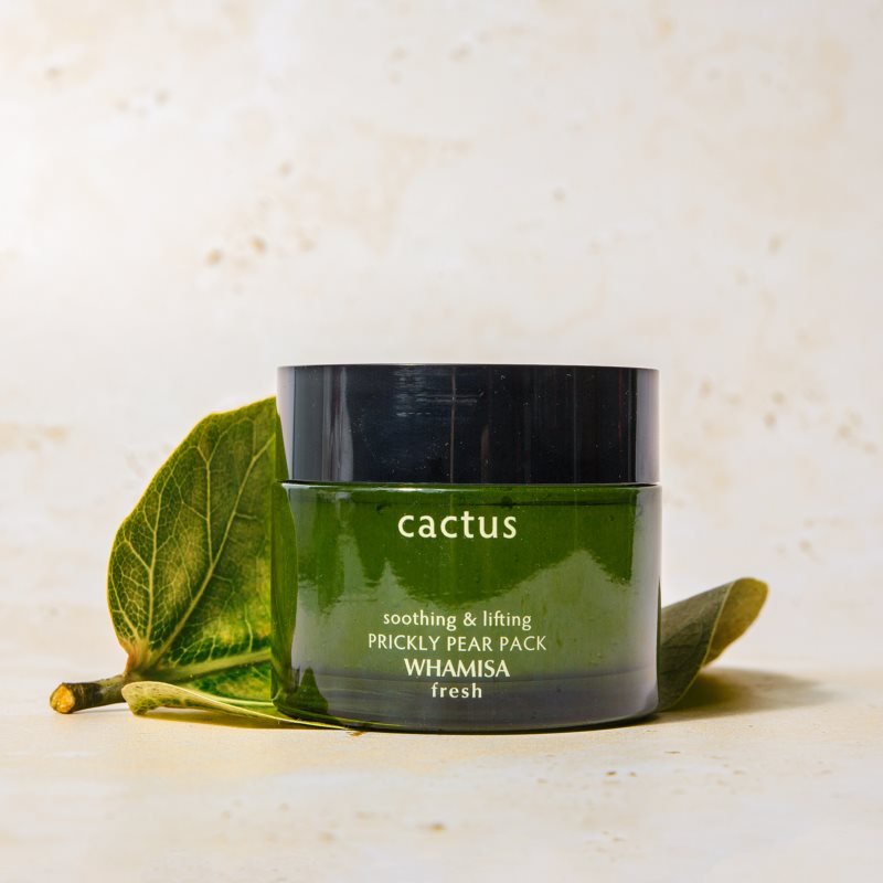 WHAMISA Cactus Prickly Pear Pack зволожуюча гелева маска для інтенсивного відновлення та зміцнення шкіри 100 гр
