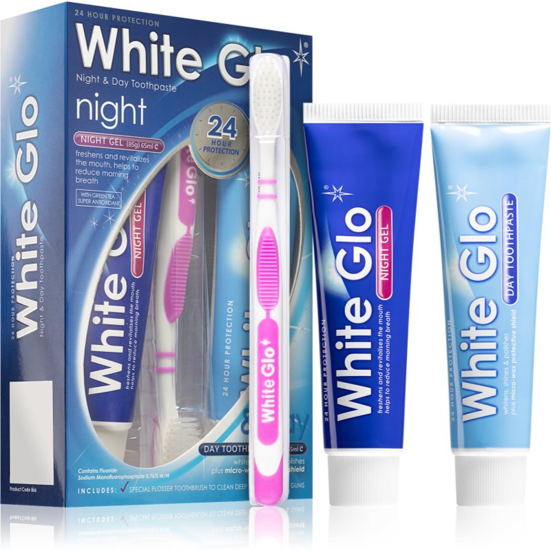 White Glo Night & Day dantų priežiūros priemonių rinkinys I.