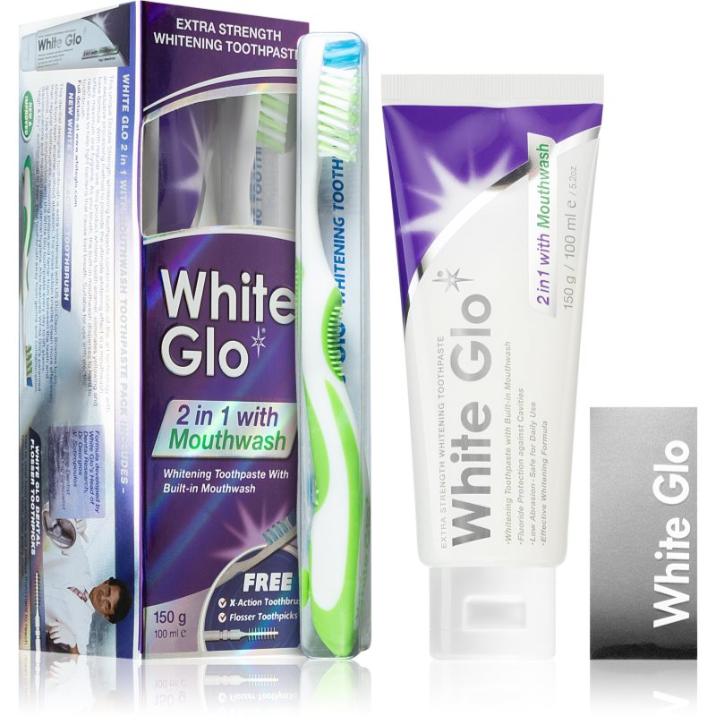 

White Glo 2 in1 стоматологічний набір (2 в 1)