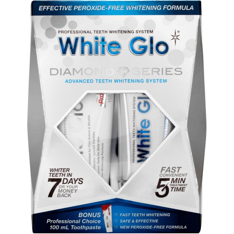 White Glo Diamond Series Whitening System sada pro bělení zubů