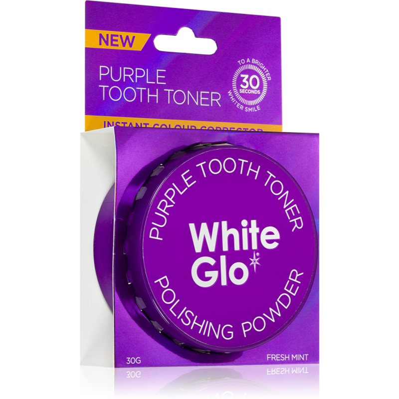 White Glo Purple Tooth Toner Powder fogfehérítő púder 30 g