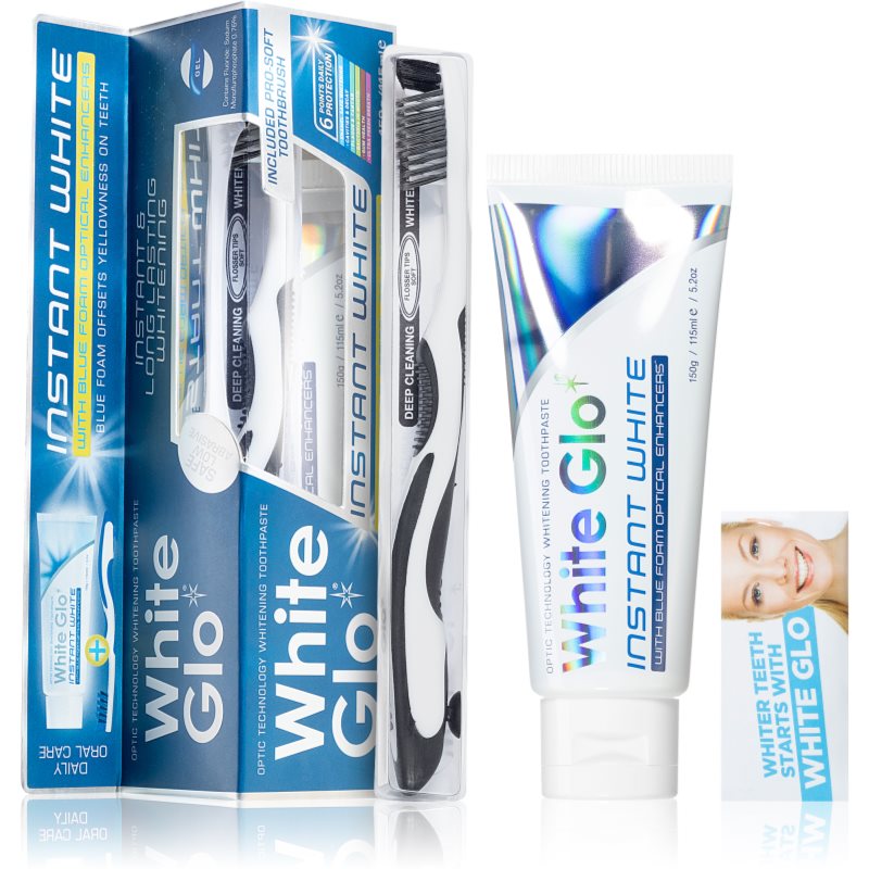 White Glo Instant White dantų priežiūros priemonių rinkinys