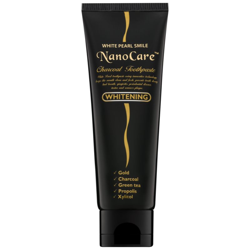 

White Pearl NanoCare Whitening зубна паста з наночастинками золота та активованим вугіллям