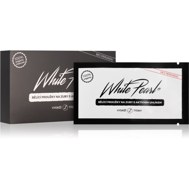 White Pearl Charcoal Tooth Whitening Strips 28 Pc