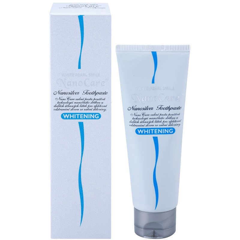White Pearl NanoCare Whitening Toothpaste With Silver Nanoparticles Against Enamel Spots 100 G