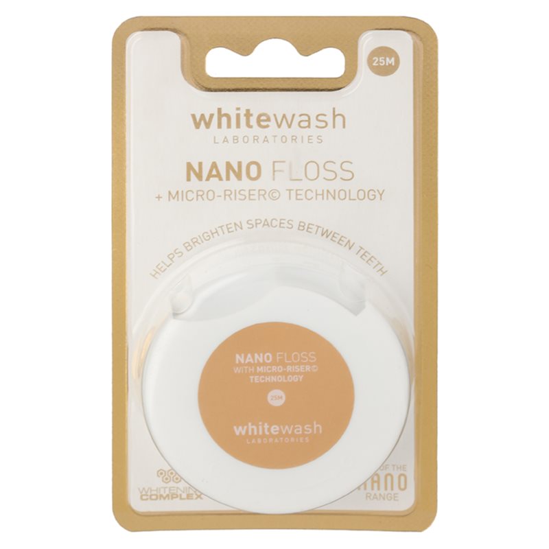 Whitewash Nano Zahnseide mit bleichender Wirkung 25 m