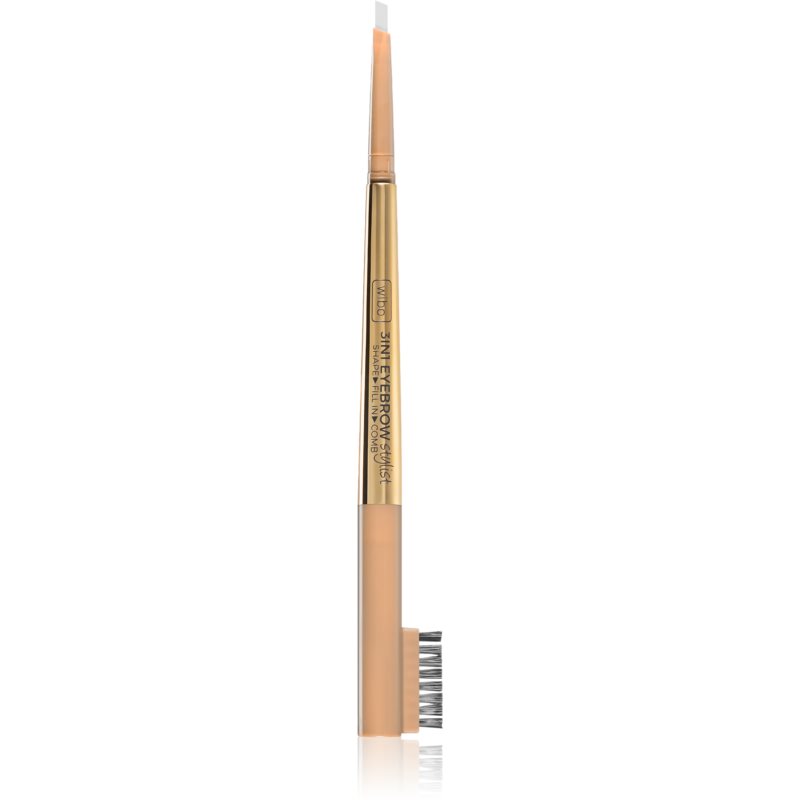 Wibo 3in1 Eyebrow Stylist dvipusis antakių pieštukas su šepetėliu 1