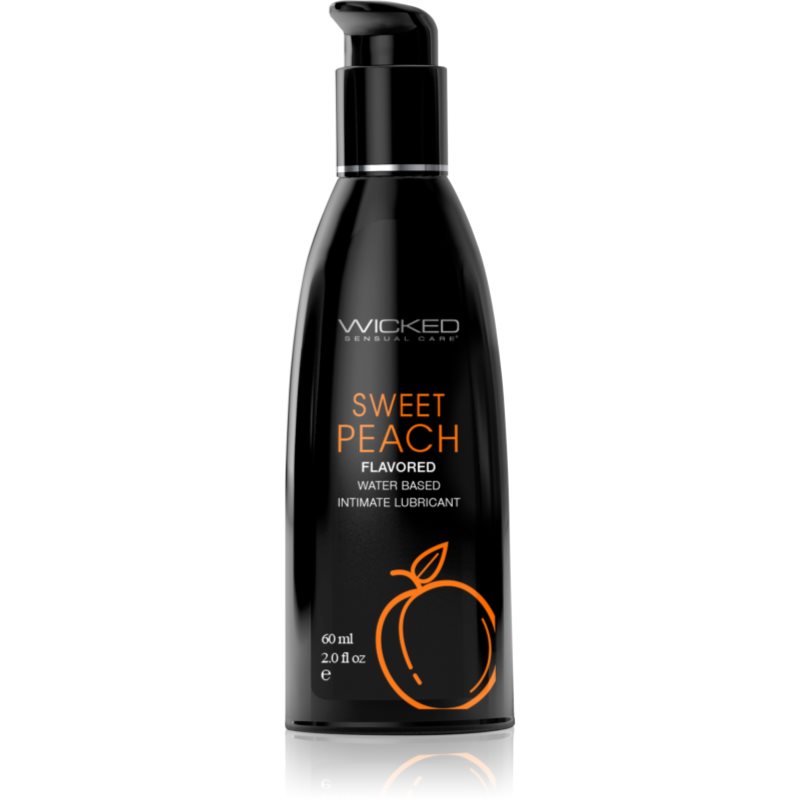 Wicked Aqua Flavored lubrikačný gél s príchuťou Sweet Peach 60 ml
