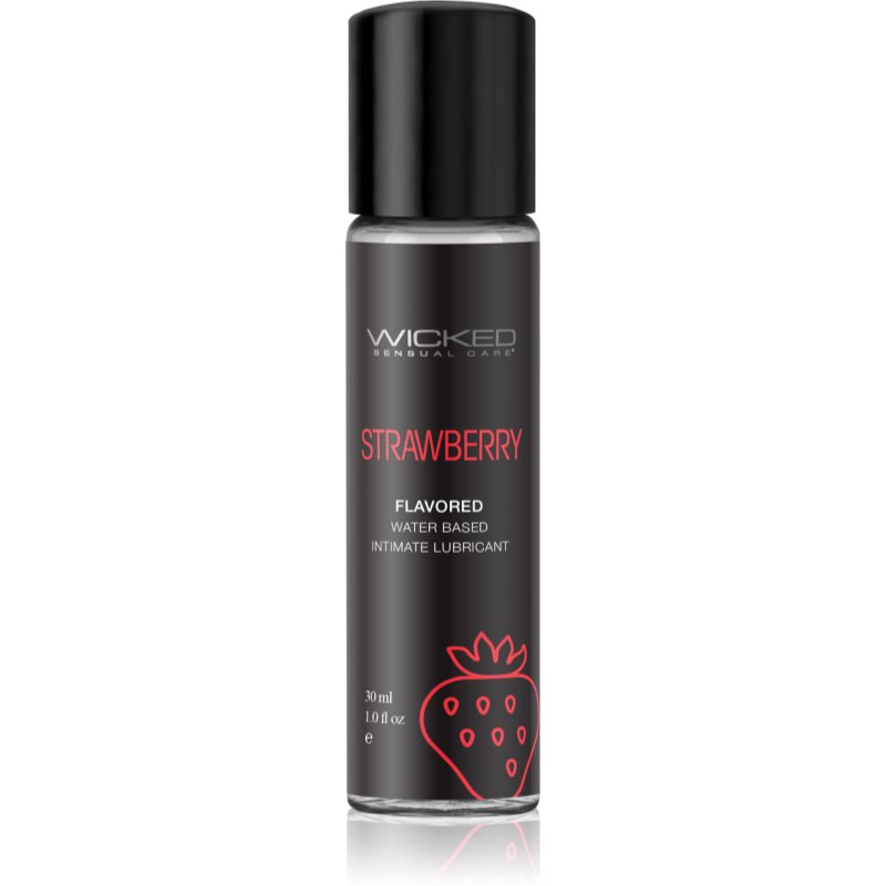 Wicked Aqua Flavored lubrikačný gél s príchuťou Strawberry 30 ml