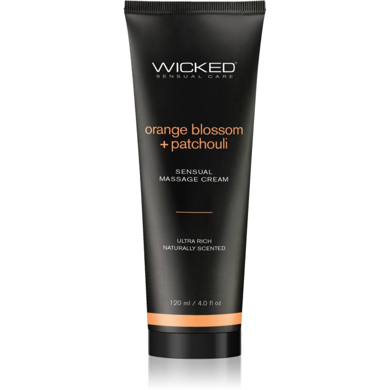 Wicked Sensual massage cream masážny krém Orange Blossom + Patchouli 120 ml