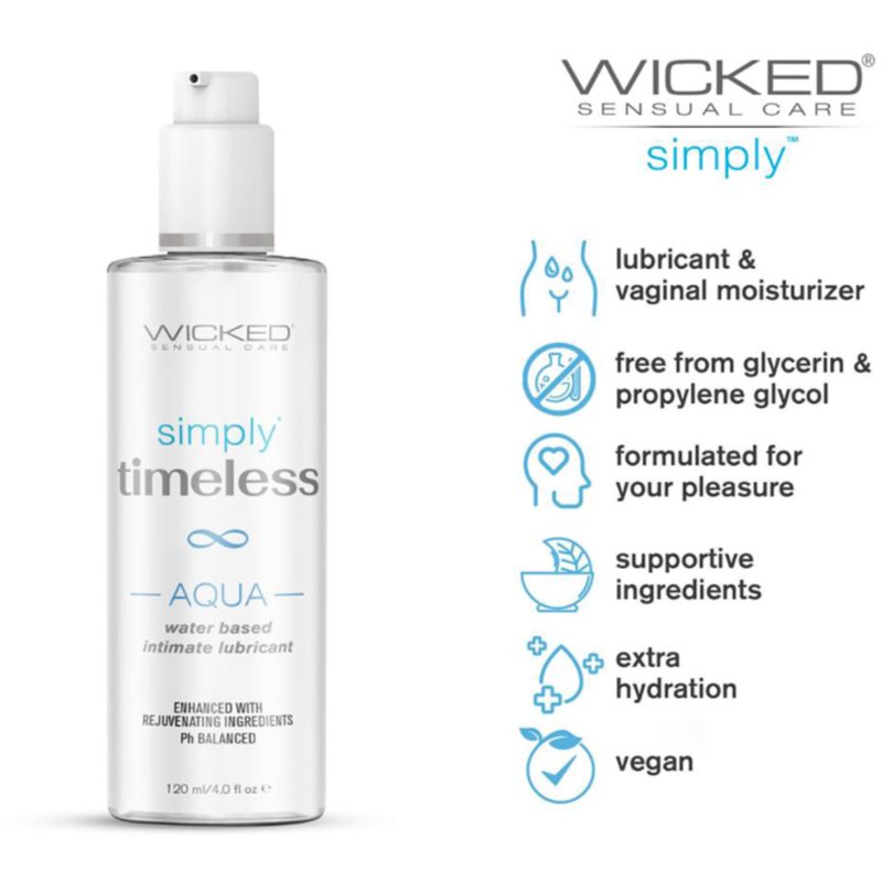 Wicked Simply Timeless Aqua Gel Lubrifiant 120 Ml