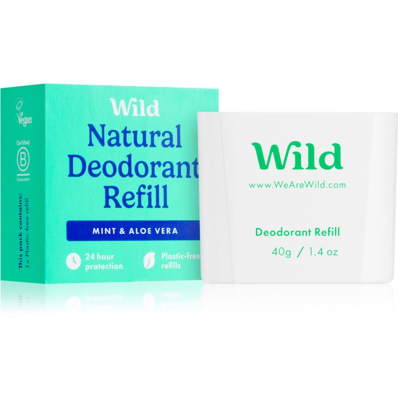 Wild Mint & Aloe Vera Déodorant Solide Recharge 40 G