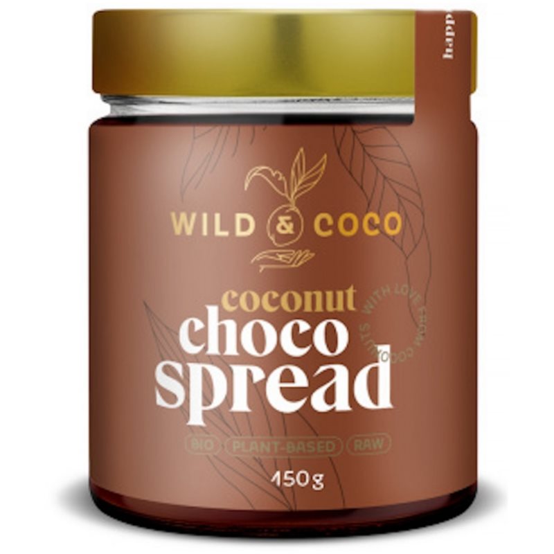 WILD & COCO Kokosová nátierka čokoládová kokosová nátierka s čokoládou 150 g