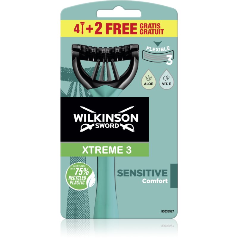 

Wilkinson Sword Xtreme 3 Sensitive одноразова бритва