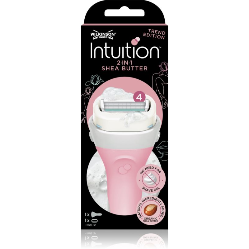 Wilkinson Sword Intuition 2in1 Shea Butter women's shaver + replacement heads 1 pc
