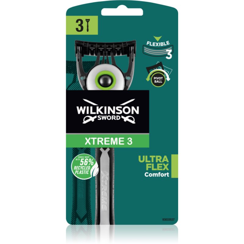 Wilkinson Sword Xtreme 3 UltraFlex brivnik za moške 3 kos