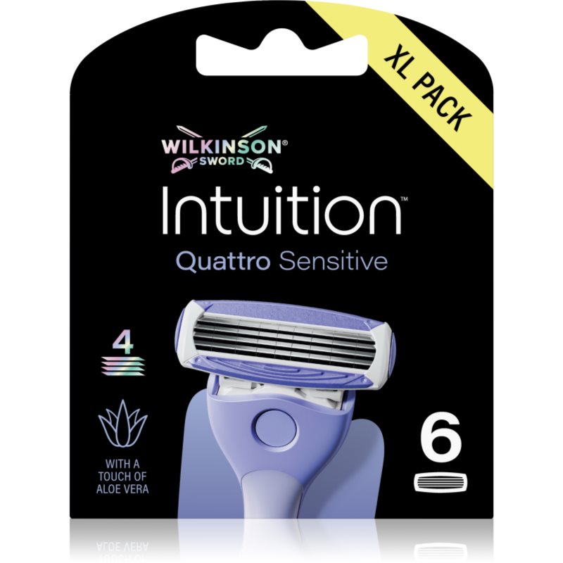 Wilkinson Sword Intuition Quattro Sensitive сменяеми глави 3 бр.