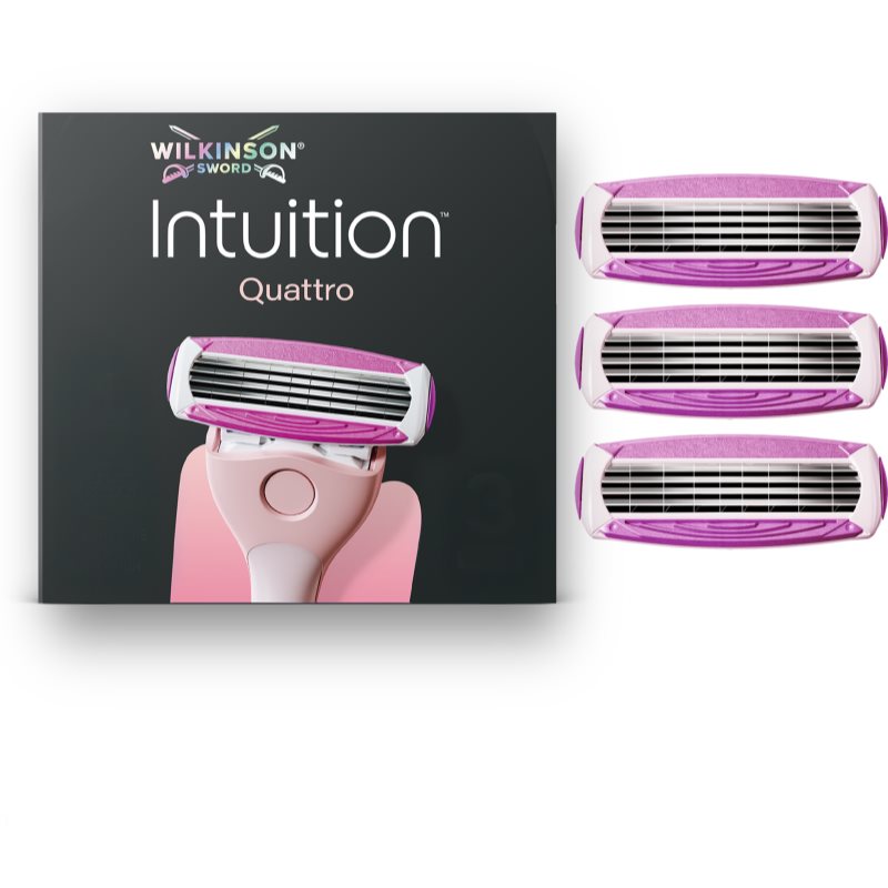 Wilkinson Sword Intuition Quattro náhradné hlavice 3 ks