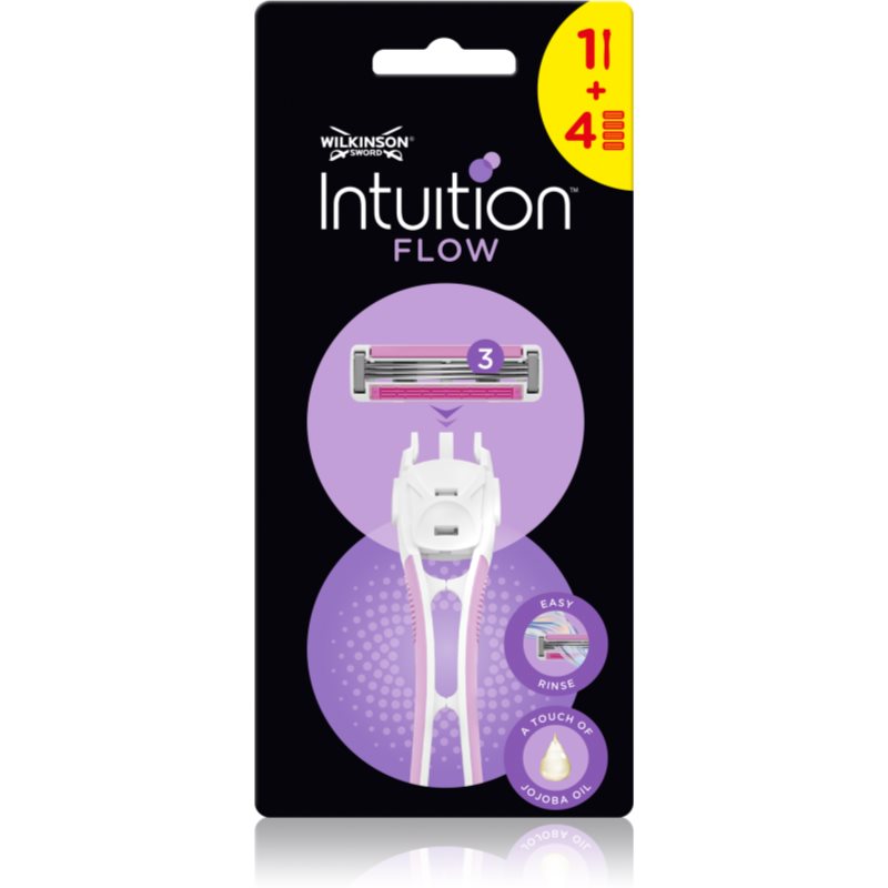 Wilkinson Sword Intuition Flow Hybrid dámský holicí strojek + náhradní hlavice 1 ks