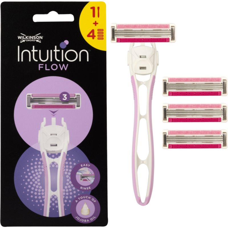 Wilkinson Sword Intuition Flow Hybrid Women’s Shaver + Replacement Heads 1 Pc