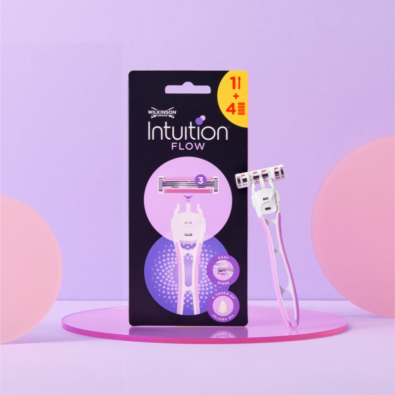 Wilkinson Sword Intuition Flow Hybrid Women’s Shaver + Replacement Heads 1 Pc