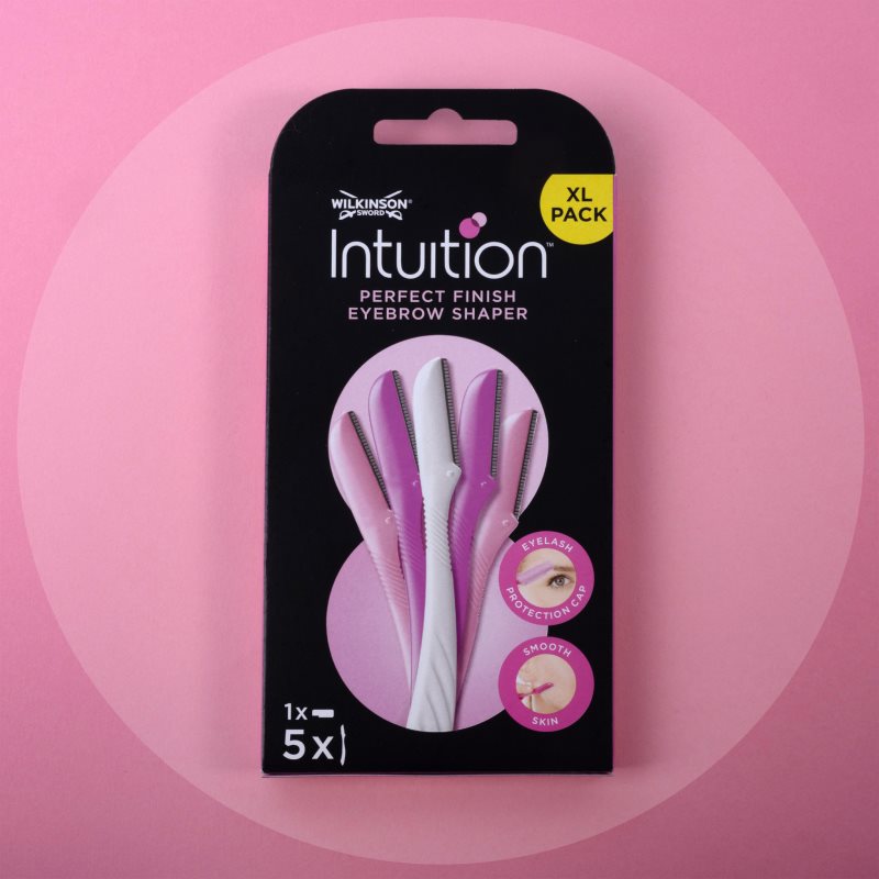 Wilkinson Sword Intuition Perfect Finish Eyebrow Shaper razor for eyebrows 5 pc