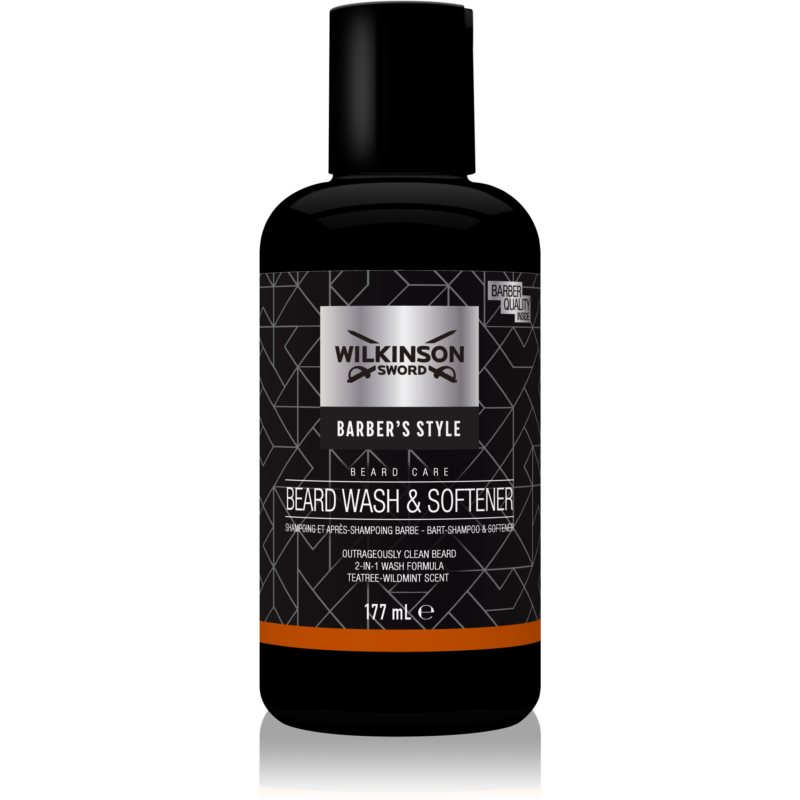 Wilkinson Sword Barbers Style Beard Wash & Softener šampon na vousy 177 ml