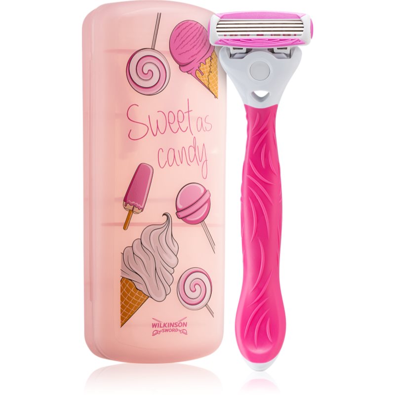 

Wilkinson Sword Quattro for Women Aloe & Vit. E жіночий пристрій для гоління з чохлом