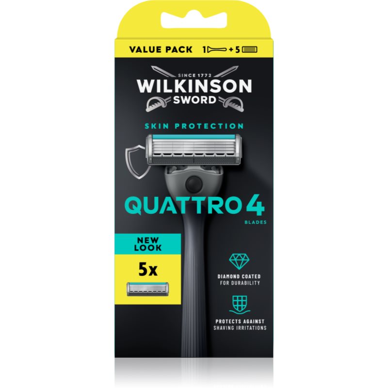 Wilkinson Sword Quattro самобръсначка Резервни остриета 9 СК