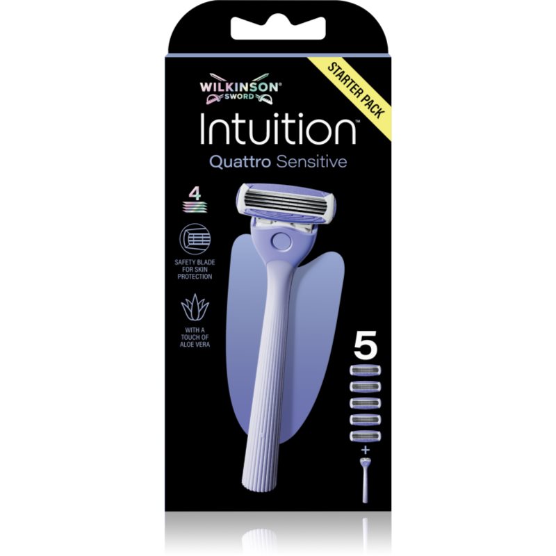 Wilkinson Sword Intuition Quattro Sensitive самобръсначка Резервни остриета 5 СК