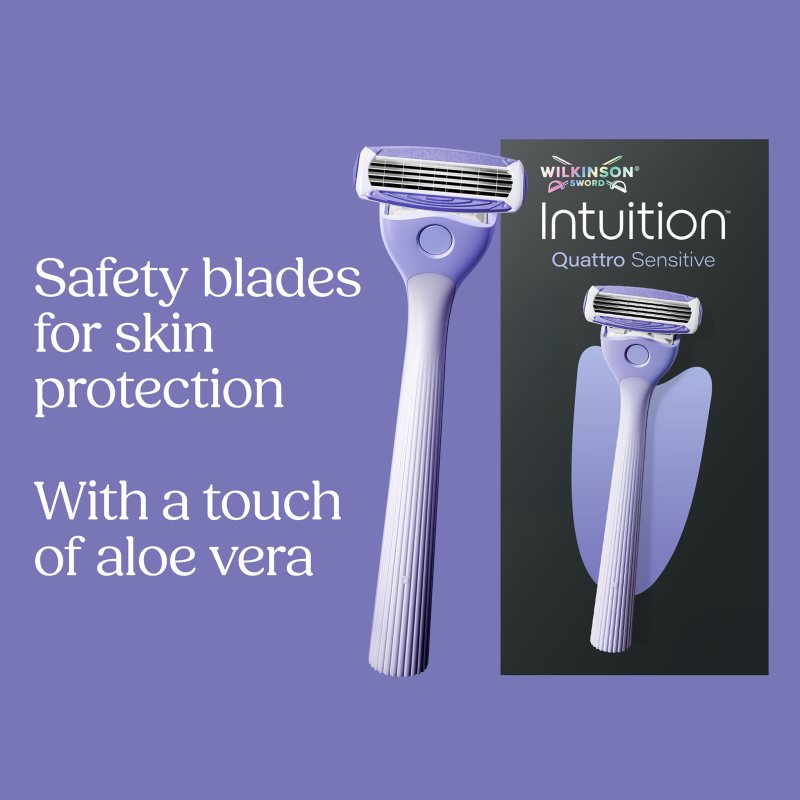 Wilkinson Sword Intuition Quattro Sensitive holiaci strojček + náhradné hlavice