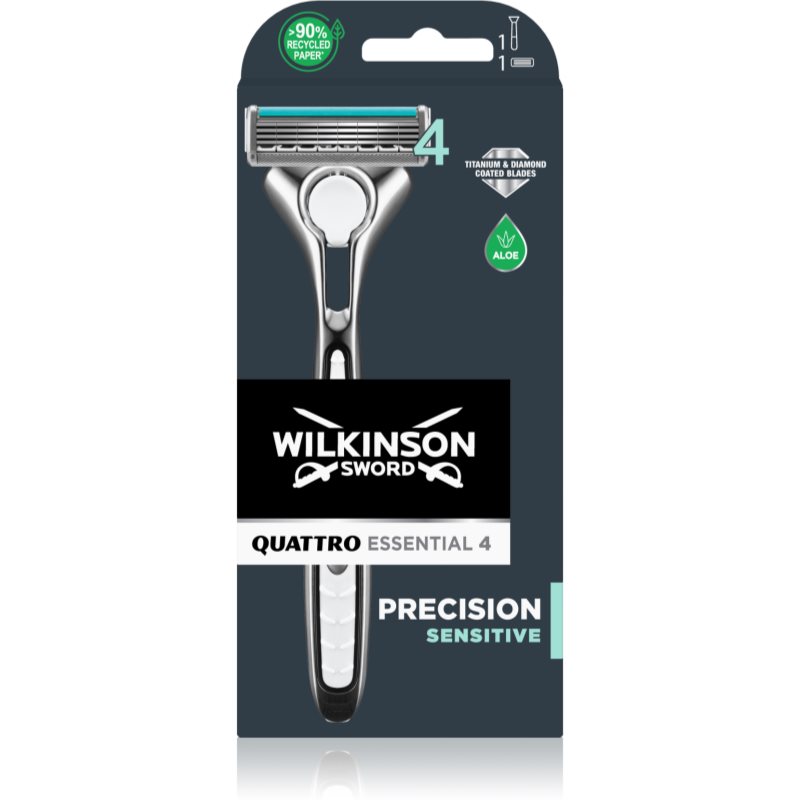 Wilkinson Sword Quattro Essentials 4 Sensitive Shaver 1 Pc