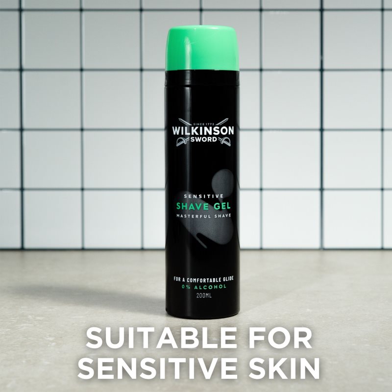 Wilkinson Sword Sensitive Shave Gel foaming gel for shaving for men 200 ml