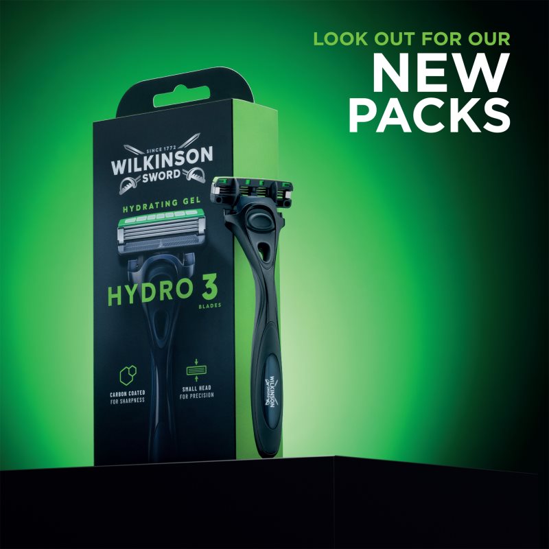 Wilkinson Sword Hydro3 Skin Protection Black Edition Rasoir 1 Pcs