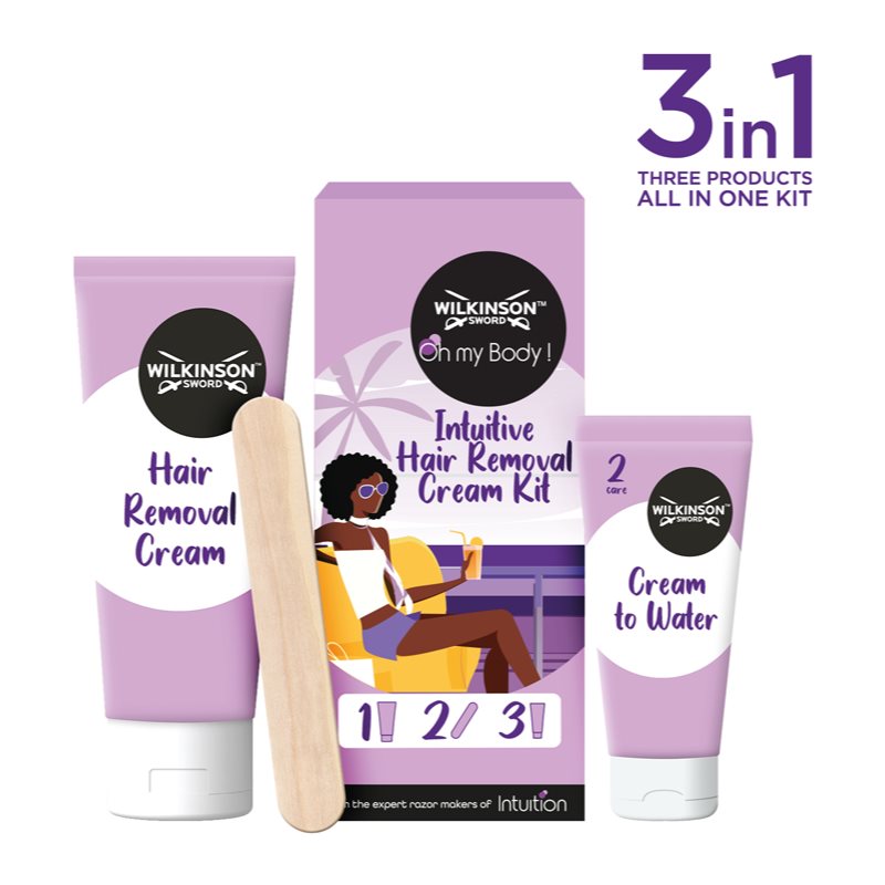 Wilkinson Sword Oh my Body! Hair Removal Kit set for depilation 1 pc