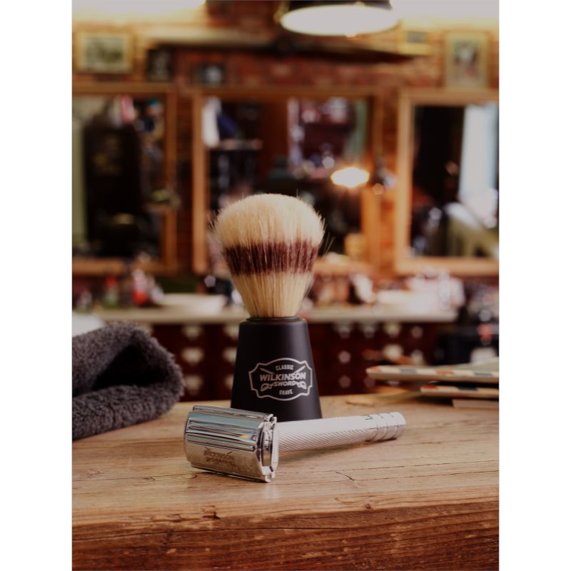 Wilkinson Sword Barbers Style Classic Shave The Edger maquinilla de afeitar + láminas de recambio 5 uds