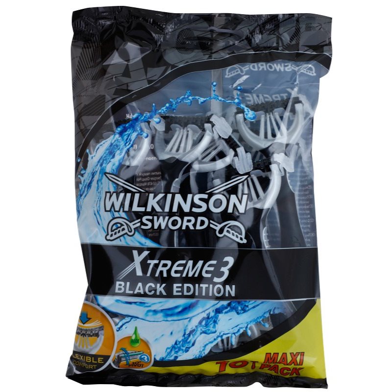 

Wilkinson Sword Xtreme 3 Black Edition Станок для гоління одноразовий 10 Шт