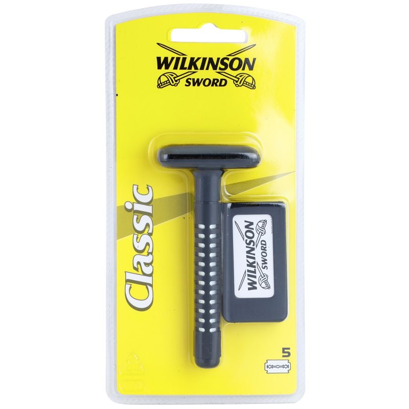 Wilkinson Sword Classic Shaver + Spare Blades 5 Pcs 1 Pc