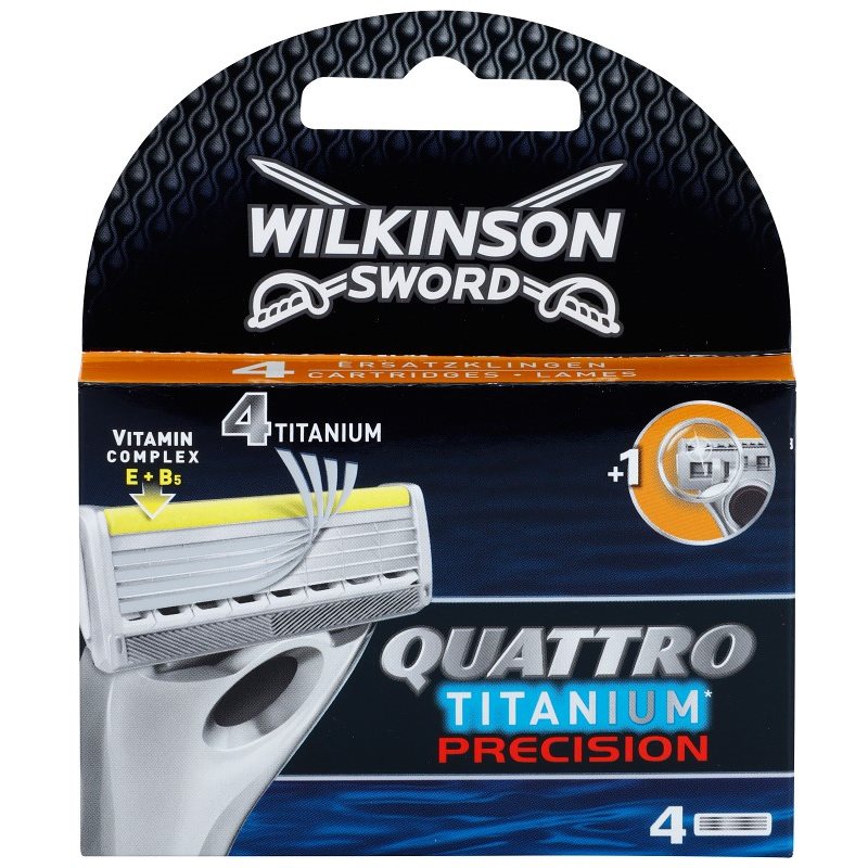 

Wilkinson Sword Quattro Titanium Precision Змінні картриджі 4 Шт