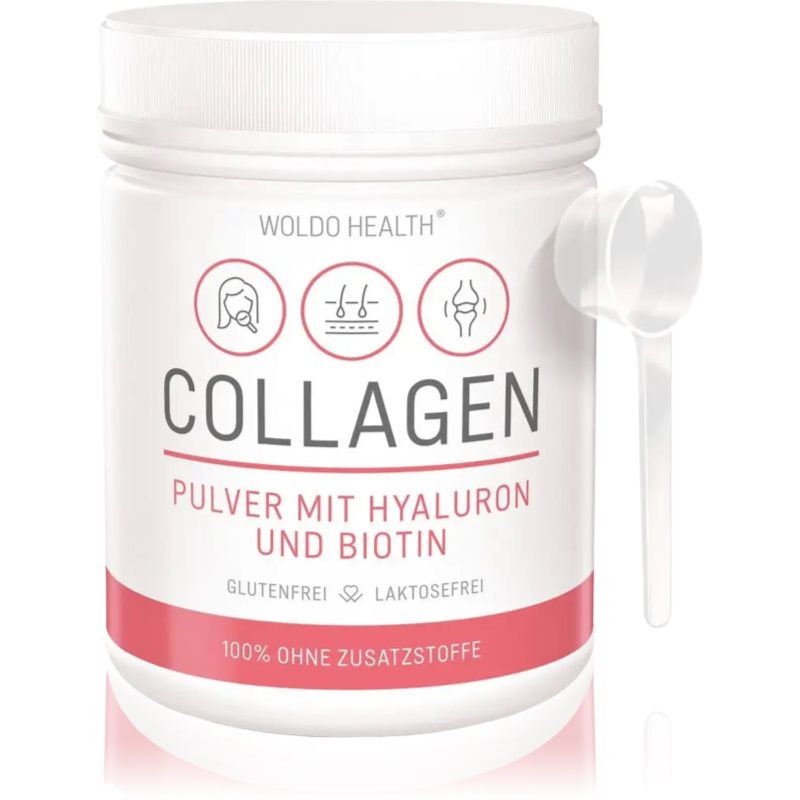 Woldo Health Collagen With Hyaluron And Biotin Kolagen s kyselinou hyaluronovou 500 g