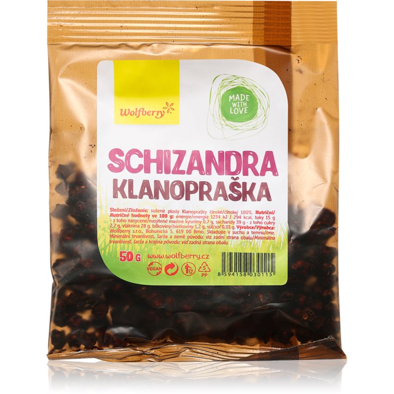 Wolfberry Schizandra Klanopraška sušené plody 50 g