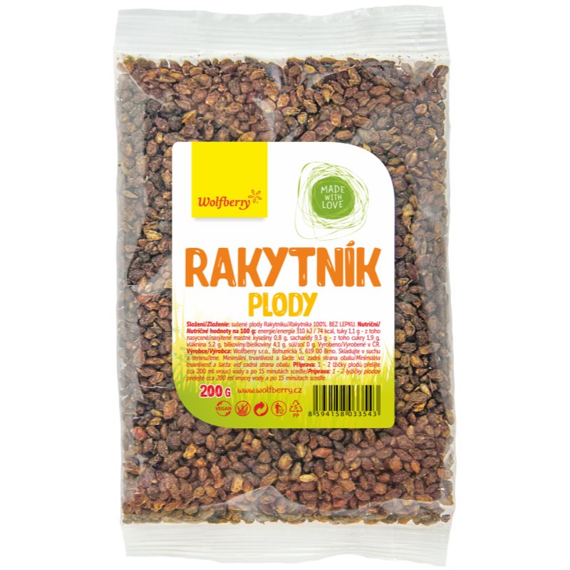 Wolfberry Rakytník plody sušené plody 200 g kúpite na Notino.sk
