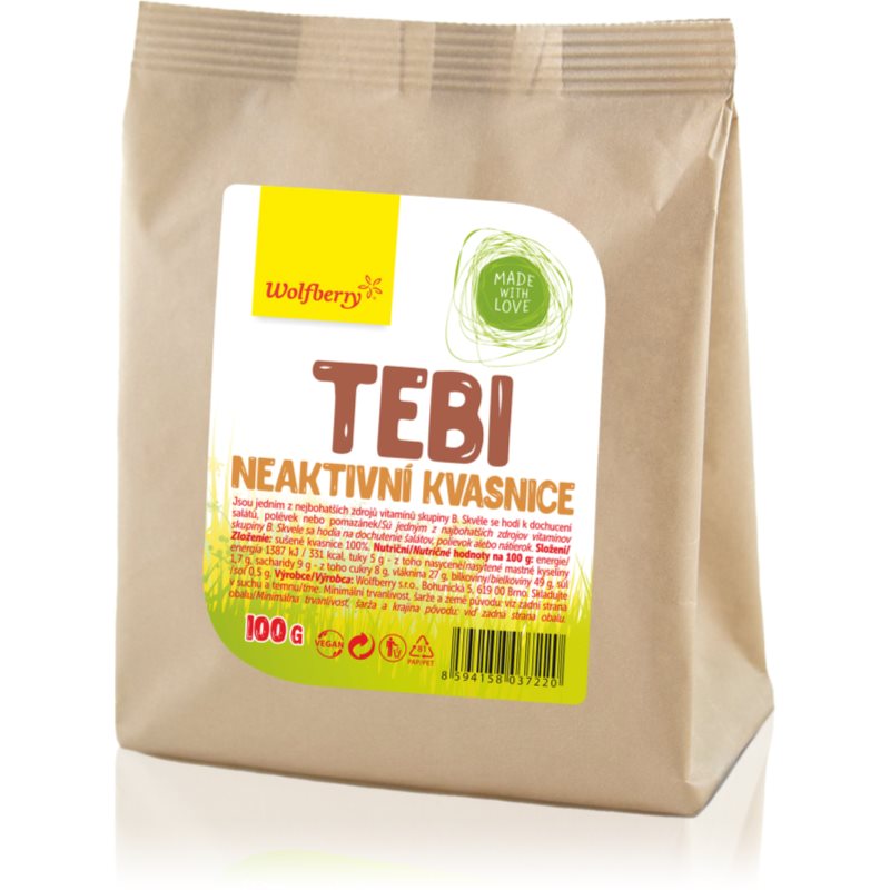 Wolfberry Tebi neaktivní kvasnice 100 g koupíte na Notino.cz